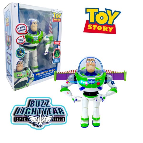 Buzz Lightyear Parlante con Alas y Brilla en la Obscuridad